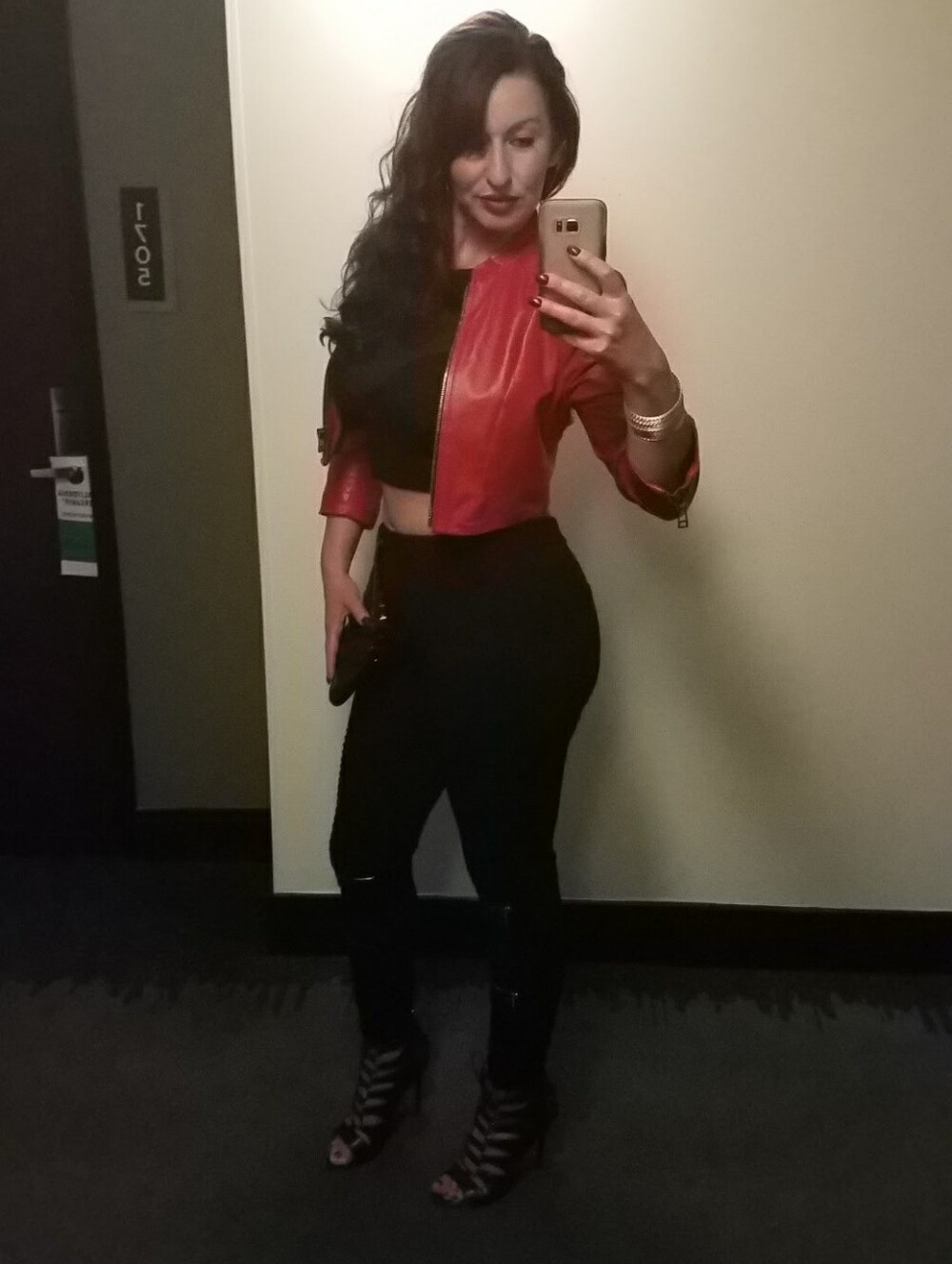 Crop Leather Jacket - Picture 6 of 6